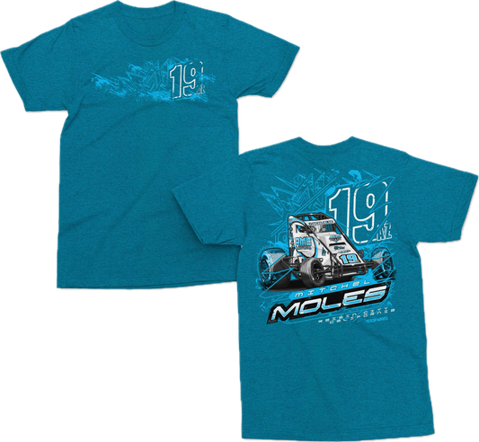 19AZ Thrown Sideways T Shirt - Midnight Blue